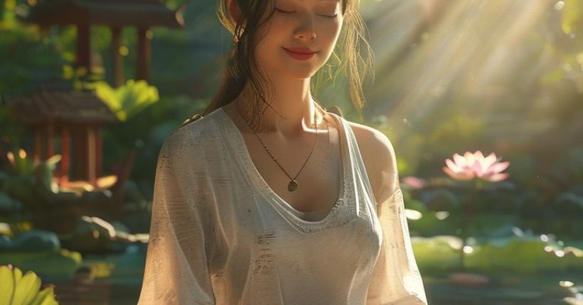 {"prompt":"Photorealistic image of a serene Thai woman meditating in a peaceful garden setting. Sunlight filters through the trees, creating a sense of calm and tranquility. She is wearing comfortable clothing and has a gentle smile on her face. In the background, there are traditional Thai elements such as a small shrine or a lotus pond. The overall feeling should be one of peace, mindfulness, and well-being, promoting stress reduction and mental clarity.","originalPrompt":"Photorealistic image of a serene Thai woman meditating in a peaceful garden setting. Sunlight filters through the trees, creating a sense of calm and tranquility. She is wearing comfortable clothing and has a gentle smile on her face. In the background, there are traditional Thai elements such as a small shrine or a lotus pond. The overall feeling should be one of peace, mindfulness, and well-being, promoting stress reduction and mental clarity.","width":1024,"height":1024,"seed":6456,"model":"sana","enhance":false,"nologo":false,"negative_prompt":"undefined","nofeed":false,"safe":false,"quality":"medium","image":[],"transparent":false,"has_nsfw_concept":false,"concept":[],"trackingData":{"actualModel":"sana","usage":{"completionImageTokens":1,"totalTokenCount":1}}}