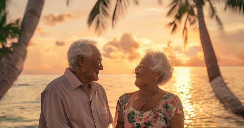 {"prompt":"A serene photograph capturing a smiling elderly couple enjoying a beautiful sunset on a beach in Thailand. They are holding hands and looking out at the ocean. Palm trees sway gently in the background, and the overall mood is peaceful and idyllic.","originalPrompt":"A serene photograph capturing a smiling elderly couple enjoying a beautiful sunset on a beach in Thailand. They are holding hands and looking out at the ocean. Palm trees sway gently in the background, and the overall mood is peaceful and idyllic.","width":1024,"height":1024,"seed":12452,"model":"sana","enhance":false,"nologo":false,"negative_prompt":"undefined","nofeed":false,"safe":false,"quality":"medium","image":[],"transparent":false,"has_nsfw_concept":false,"concept":[],"trackingData":{"actualModel":"sana","usage":{"completionImageTokens":1,"totalTokenCount":1}}}