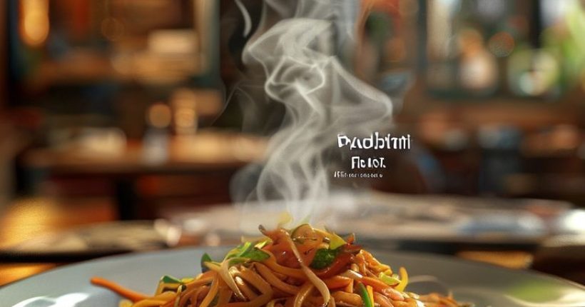 {"prompt":"A photorealistic close-up of a vibrant plate of Pad Thai at a Thai restaurant, with steam rising slightly. In the background, soft focus of a cozy Thai restaurant interior with warm lighting. Include the text \"???????????????????\" subtly embedded in the scene (e.g., on a menu in the background).","originalPrompt":"A photorealistic close-up of a vibrant plate of Pad Thai at a Thai restaurant, with steam rising slightly. In the background, soft focus of a cozy Thai restaurant interior with warm lighting. Include the text \"???????????????????\" subtly embedded in the scene (e.g., on a menu in the background).","width":1024,"height":1024,"seed":1521,"model":"sana","enhance":false,"nologo":false,"negative_prompt":"undefined","nofeed":false,"safe":false,"quality":"medium","image":[],"transparent":false,"has_nsfw_concept":false,"concept":[],"trackingData":{"actualModel":"sana","usage":{"completionImageTokens":1,"totalTokenCount":1}}}