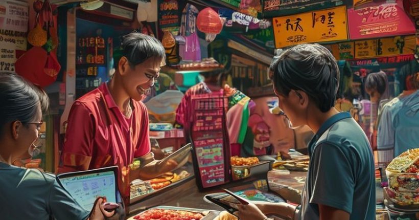 {"prompt":"A photorealistic, vibrant image showing a person happily learning Thai using different methods: a textbook with Thai script, a language learning app on a tablet, and engaging in conversation with a friendly Thai person in a bustling street market in Thailand food stall surrounded by Thai script menu boards and delicious Thai food.","originalPrompt":"A photorealistic, vibrant image showing a person happily learning Thai using different methods: a textbook with Thai script, a language learning app on a tablet, and engaging in conversation with a friendly Thai person in a bustling street market in Thailand food stall surrounded by Thai script menu boards and delicious Thai food.","width":1024,"height":1024,"seed":19381,"model":"sana","enhance":false,"nologo":false,"negative_prompt":"undefined","nofeed":false,"safe":false,"quality":"medium","image":[],"transparent":false,"has_nsfw_concept":false,"concept":[],"trackingData":{"actualModel":"sana","usage":{"completionImageTokens":1,"totalTokenCount":1}}}