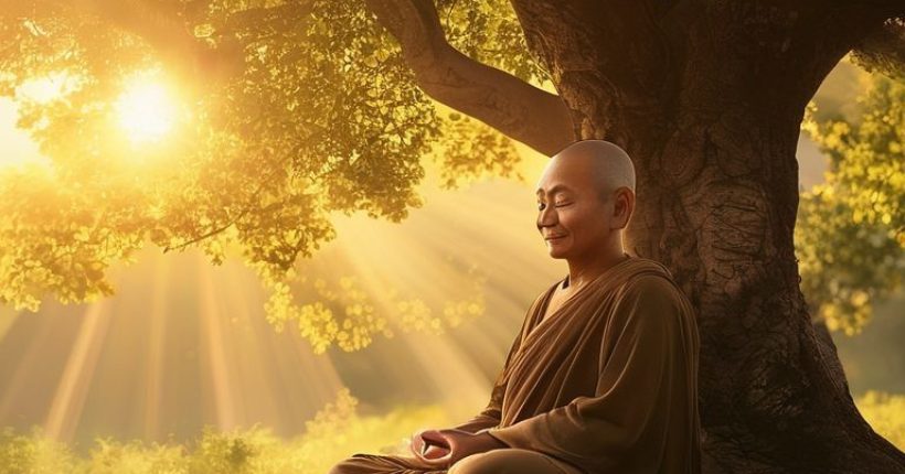{"prompt":"A serene Thai monk meditating peacefully under a Bodhi tree at sunrise. The scene should convey tranquility and mindfulness. The monk is sitting in a lotus position, with a gentle smile on his face. The Bodhi tree has lush green leaves, and the sunrise casts a warm golden glow on the scene. Rays of light are shining through the leaves, creating a sense of peace and enlightenment. Capture the essence of mindfulness and spiritual awakening in a photorealistic style.","originalPrompt":"A serene Thai monk meditating peacefully under a Bodhi tree at sunrise. The scene should convey tranquility and mindfulness. The monk is sitting in a lotus position, with a gentle smile on his face. The Bodhi tree has lush green leaves, and the sunrise casts a warm golden glow on the scene. Rays of light are shining through the leaves, creating a sense of peace and enlightenment. Capture the essence of mindfulness and spiritual awakening in a photorealistic style.","width":1024,"height":1024,"seed":19809,"model":"sana","enhance":false,"nologo":false,"negative_prompt":"undefined","nofeed":false,"safe":false,"quality":"medium","image":[],"transparent":false,"has_nsfw_concept":false,"concept":[],"trackingData":{"actualModel":"sana","usage":{"completionImageTokens":1,"totalTokenCount":1}}}
